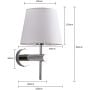 Light Prestige Tivoli LP11331WCH kinkiet 1x40 W biały zdj.2