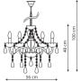 Light Prestige Cristallo LP29405P lampa wisząca zdj.2