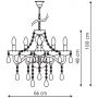 Light Prestige Cristallo LP29408P lampa wisząca zdj.2