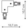 Light Prestige System 3F LP5523FLWH łącznik biały zdj.2