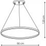 Light Prestige Ring LP9091P4MBK lampa wisząca 1x40 W czarna zdj.2