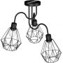 Luminex Bergen 0309 lampa podsufitowa 3x60 W czarna zdj.3