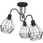 Luminex Bergen 0309 lampa podsufitowa 3x60 W czarna zdj.1