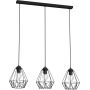 Luminex Bergen 0605 lampa wisząca 3x60 W czarna zdj.1