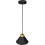 Luminex Demet 0627 lampa wisząca 1x60 W czarna-złota zdj.3