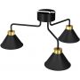 Luminex Demet 0630 lampa podsufitowa 3x60 W czarna-złota zdj.3