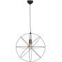 Luminex Gerid 0955 lampa wisząca 1x60 W czarna-mosiądz zdj.1