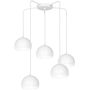 Luminex Sool 1213 lampa wisząca 5x15 W biała zdj.1