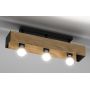 Luminex Miluza 1634 lampa podsufitowa 3x15 W czarna zdj.4