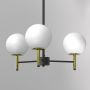 Luminex Awinion 1653 lampa wisząca 3x15 W biała-czarna zdj.4