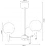 Luminex Awinion 1653 lampa wisząca 3x15 W biała-czarna zdj.2