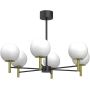Luminex Awinion 1654 lampa wisząca 6x15 W biała-czarna zdj.1