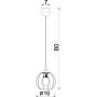Luminex Laps 204 lampa wisząca 1x15 W czarna zdj.2
