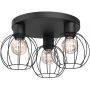 Luminex Laps 220 lampa podsufitowa 3x15 W czarna zdj.1