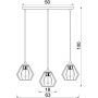 Luminex Leti 223 lampa wisząca 1x15 W czarna zdj.2