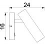 Luminex Axion 256 kinkiet 1x8 W beżowy zdj.2