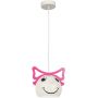 Luminex Bambini 3385 lampa wisząca 1x15 W biała-różowa zdj.1