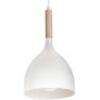 Luminex Noak Wood 3710 lampa wisząca 4x60 W biała-drewno zdj.3