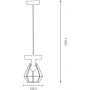 Luminex Vastra 4101 lampa wisząca 1x60 W czarna zdj.2