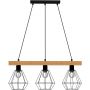 Luminex Vastra 4103 lampa wisząca 3x60 W czarna zdj.1