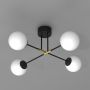 Luminex Glame 4273 lampa podsufitowa 4x15 W biała-czarna zdj.4