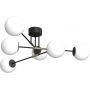 Luminex Glame 4274 lampa podsufitowa 6x15 W biała-czarna zdj.1