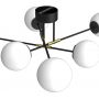 Luminex Glame 4274 lampa podsufitowa 6x15 W biała-czarna zdj.3