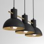 Luminex Estate Mini 4288 lampa wisząca 3x15 W czarna-złota zdj.4
