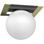 Luminex Satelit 4546 lampa podsufitowa 1x15 W biała-czarna-złota zdj.1