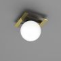 Luminex Satelit 4546 lampa podsufitowa 1x15 W biała-czarna-złota zdj.4