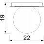 Luminex Satelit 4546 lampa podsufitowa 1x15 W biała-czarna-złota zdj.2