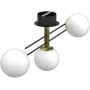 Luminex Satelit 4559 lampa podsufitowa 3x15 W biała-czarna-złota zdj.3