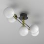Luminex Satelit 4561 lampa podsufitowa 5x15 W biała-czarna-złota zdj.4