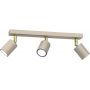 Luminex Striper 4597 lampa podsufitowa 3x8 W beżowa zdj.1