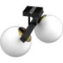 Luminex Idris 4628 lampa podsufitowa 2x15 W czarna zdj.1