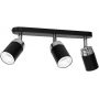 Luminex Reno 5147 lampa podsufitowa 3x8 W czarna zdj.1