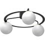 Luminex Ballo 5668 lampa podsufitowa 3x15 W czarna zdj.1