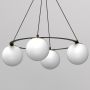 Luminex Ballo 5674 lampa wisząca 6x15 W czarna zdj.4