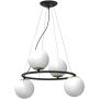Luminex Bolti 5677 lampa wisząca 4x15 W czarna-złota zdj.1