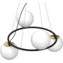 Luminex Bolti 5677 lampa wisząca 4x15 W czarna-złota zdj.2