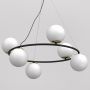 Luminex Bolti 5678 lampa wisząca 6x15 W czarna-złota zdj.3