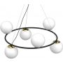 Luminex Bolti 5678 lampa wisząca 6x15 W czarna-złota zdj.2