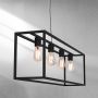 Luminex Frame 6695 lampa wisząca 4x60 W czarna zdj.4