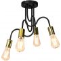 Luminex Dow 7994 lampa podsufitowa 4x60 W czarna zdj.1