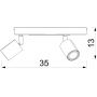 Luminex Fun 9379 lampa podsufitowa 3x8 W różowa-szara zdj.2