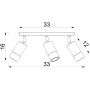 Luminex Link 9528 lampa podsufitowa 3x8 W beżowa zdj.2