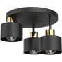 Luminex Parkla 9855 lampa podsufitowa 1x15 W czarna-złota zdj.1