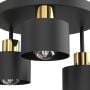 Luminex Parkla 9855 lampa podsufitowa 1x15 W czarna-złota zdj.3