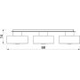 Luminex Marti 9929 lampa podsufitowa 3x15 W beżowa zdj.2