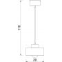 Luminex Marti 9930 lampa wisząca 1x15 W beżowa zdj.2